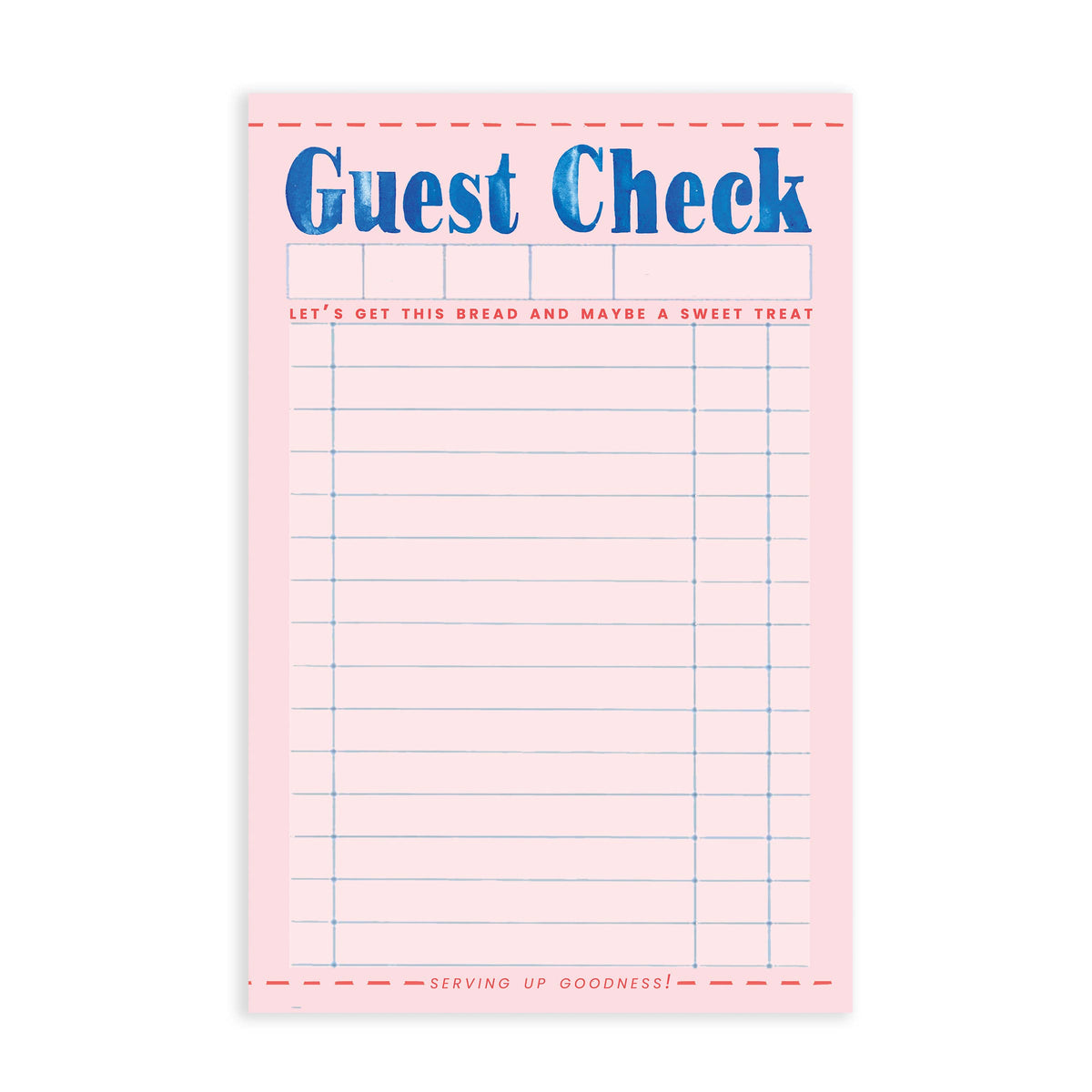 Guest Check Diner Notepad
