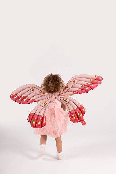 Butterfly Wings Matte Pink Foil Balloon 40 in