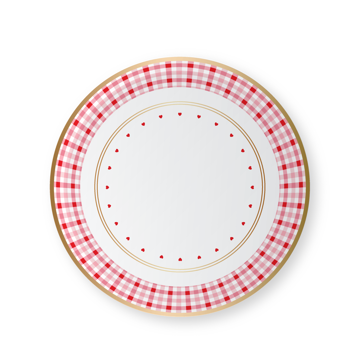 ELEGANT VALENTINE DESSERT PLATES