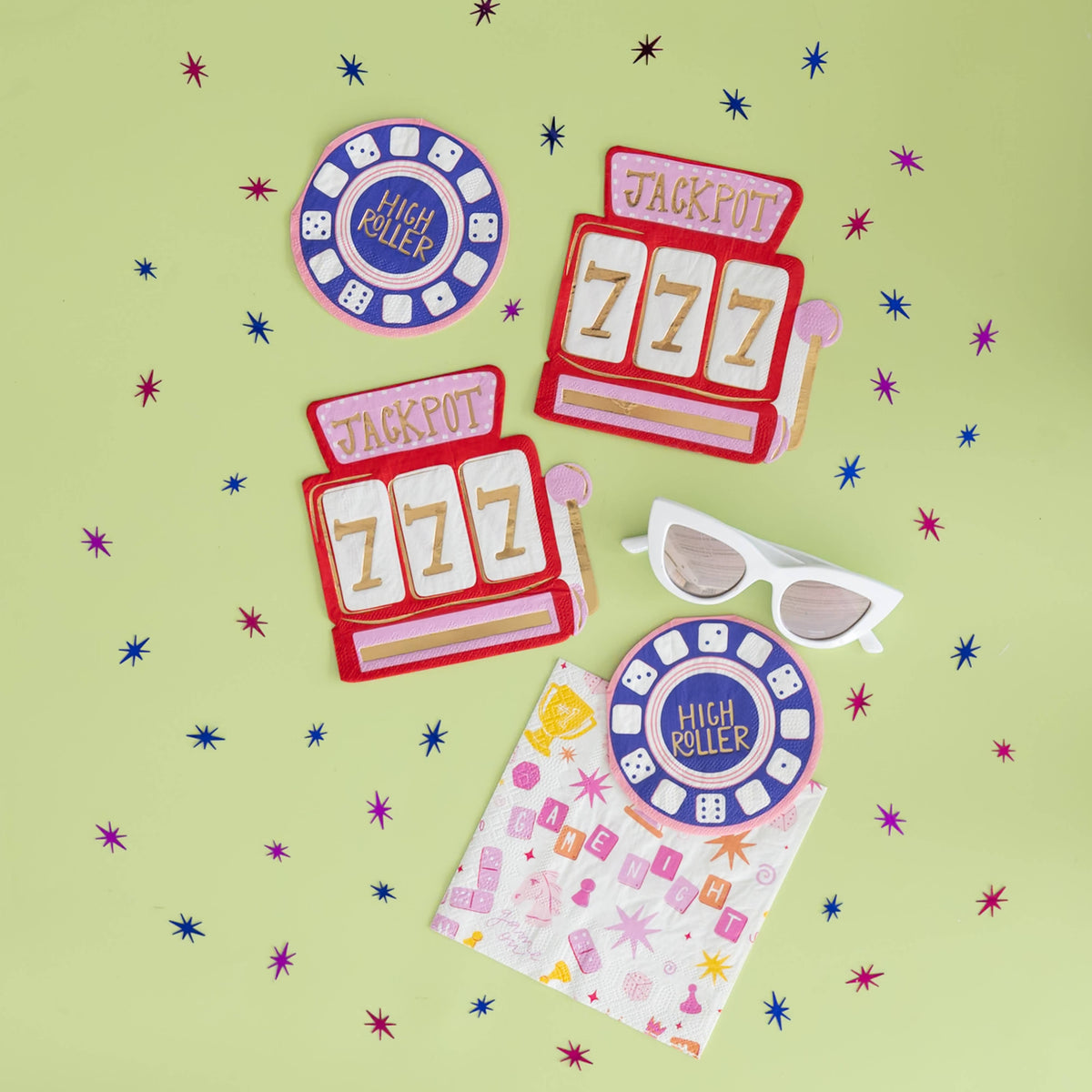 Game Night High Roller Cocktail Napkins