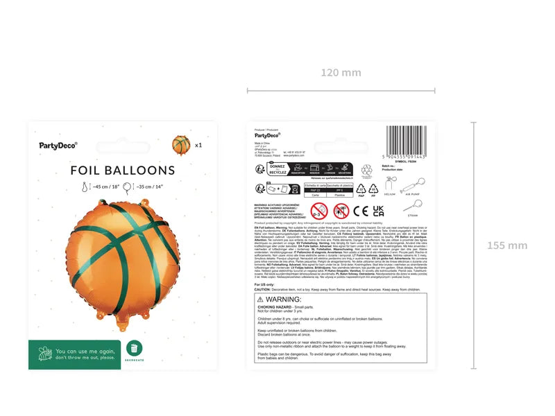 Foil Balloon Basketball