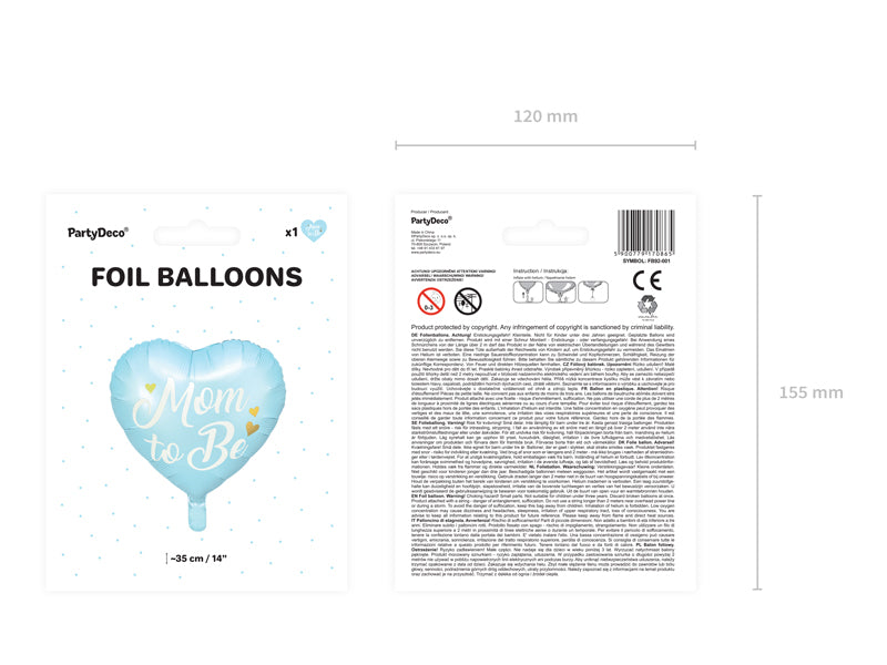 Mom to Be Foil Balloon-Blue