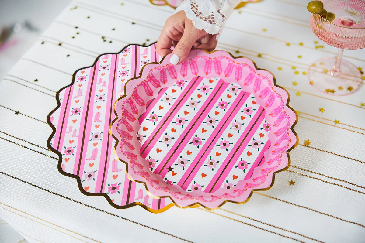Boot Scoot Blooms Dinner Plates