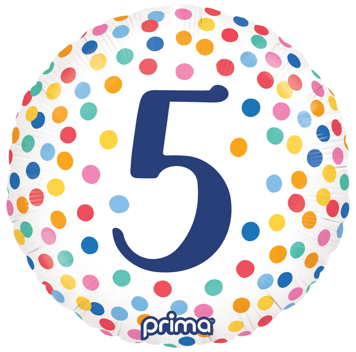 18” Round Happy Birthday Confetti Numbers 1-5