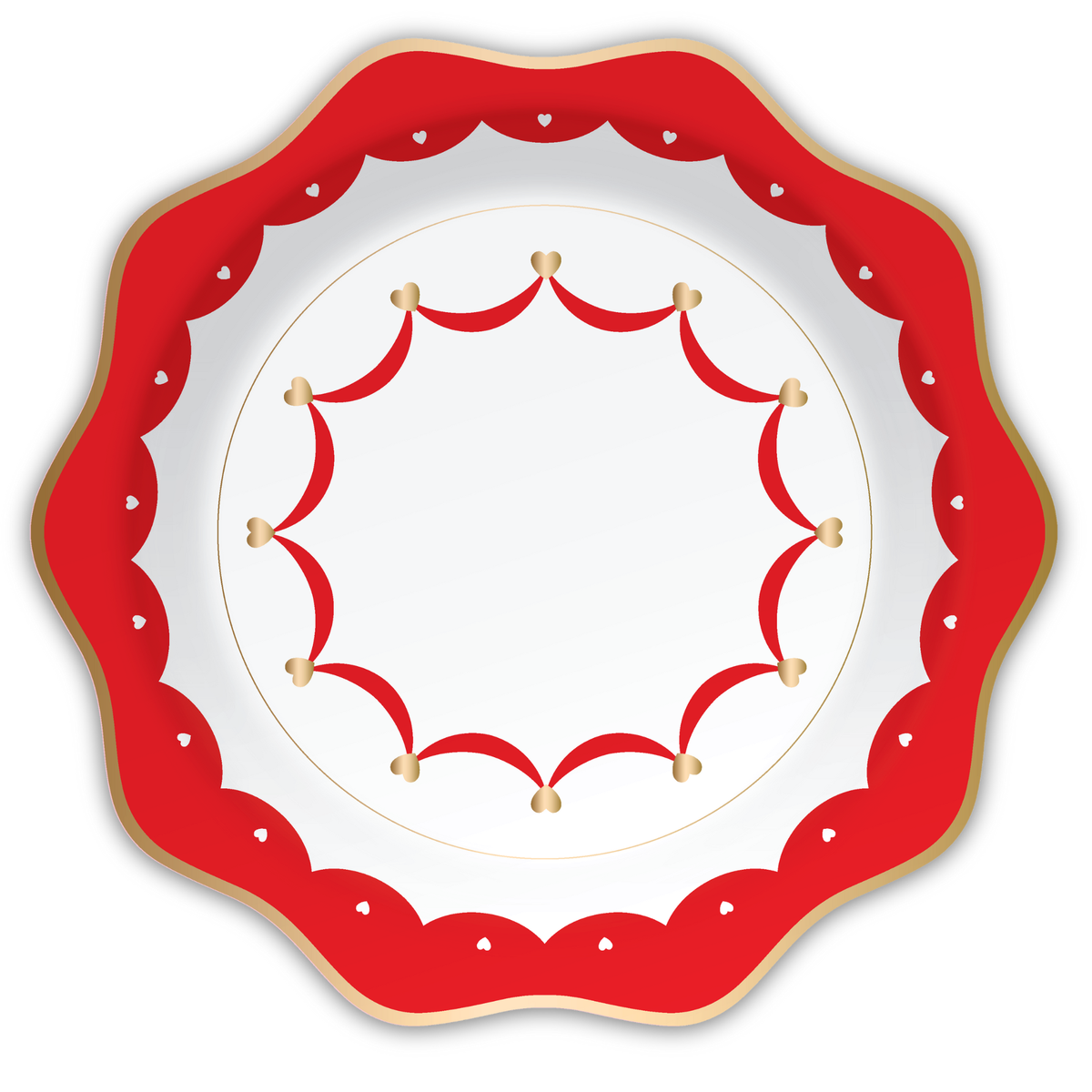 ELEGANT VALENTINE DINNER PLATES