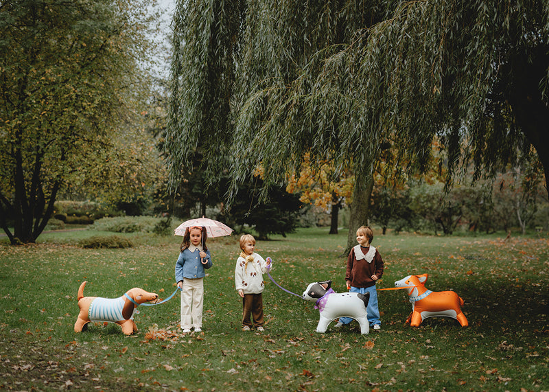 Standing Foil Balloon Dachshund, 89x58 cm, mix