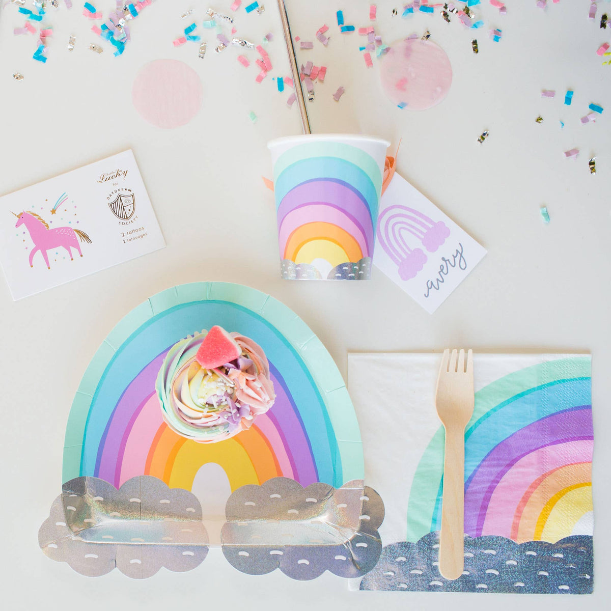 Over the Rainbow Large Plates - 8 Pk.