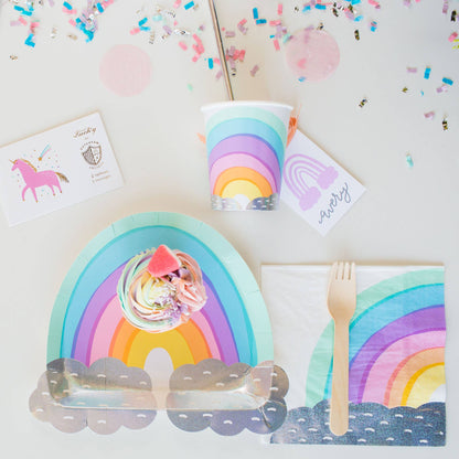 Over the Rainbow Large Plates - 8 Pk.