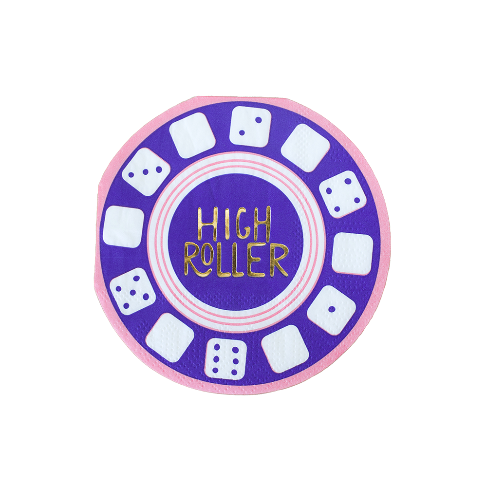 Game Night High Roller Cocktail Napkins