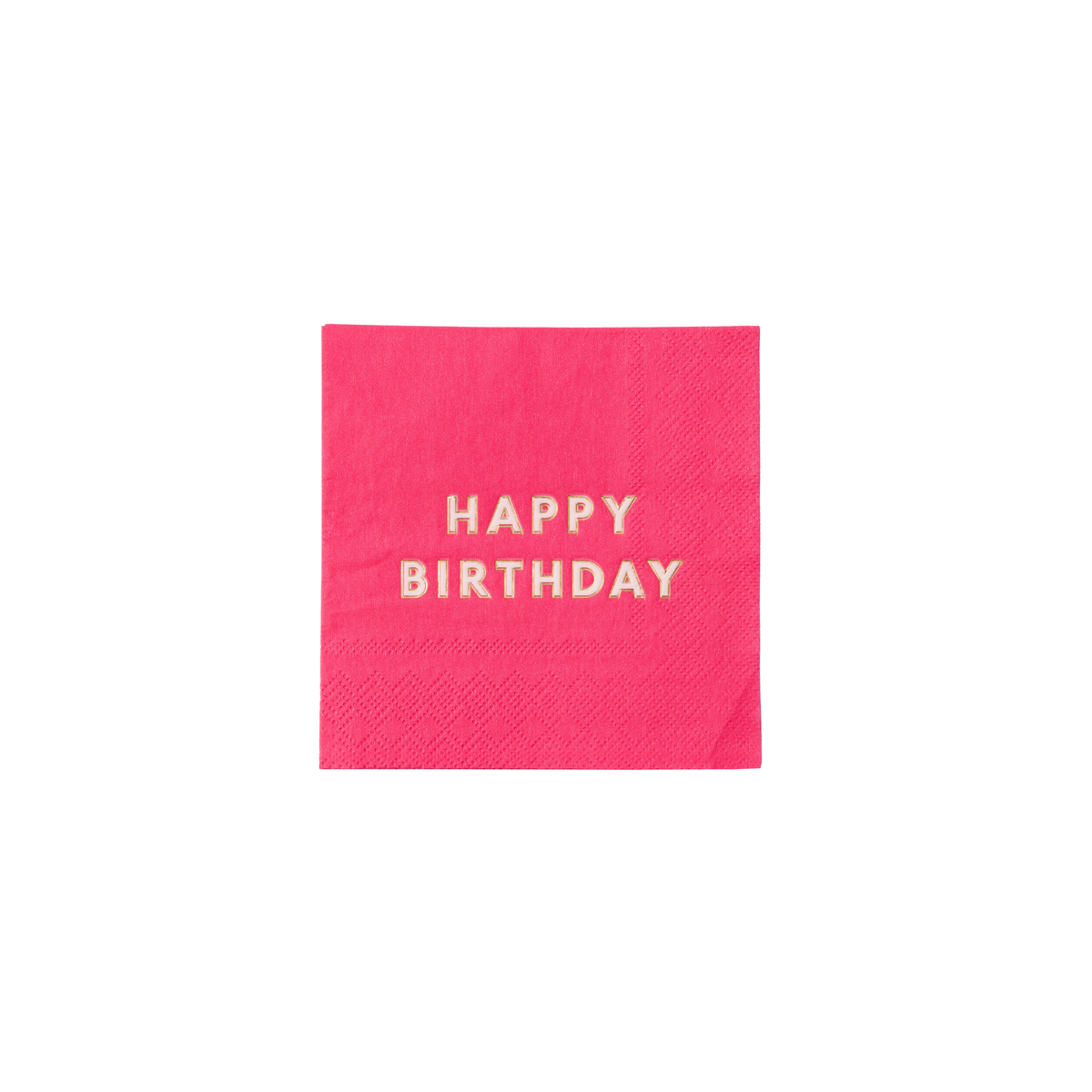 HAUTE PINK HAPPY BIRTHDAY COCKTAIL NAPKINS