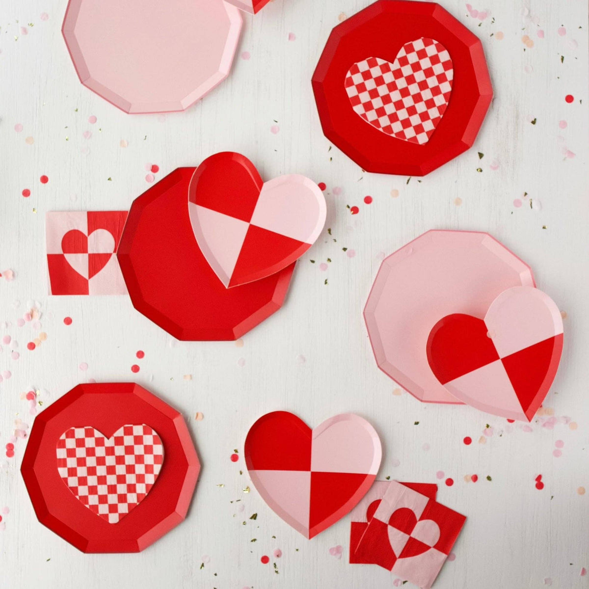 CHECK MATE HEART SMALL NAPKINS