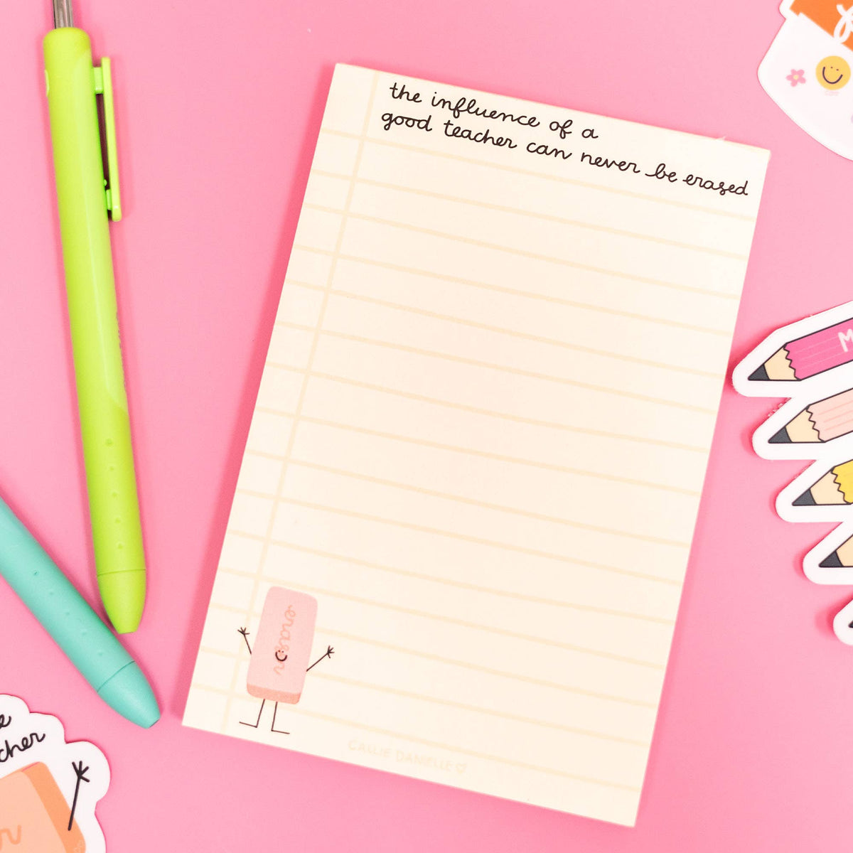 Influence Of A Good Teacher Notepad