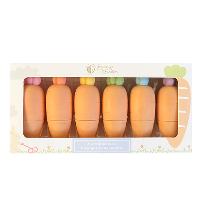Bunnies In The Garden Carrot Marker Set