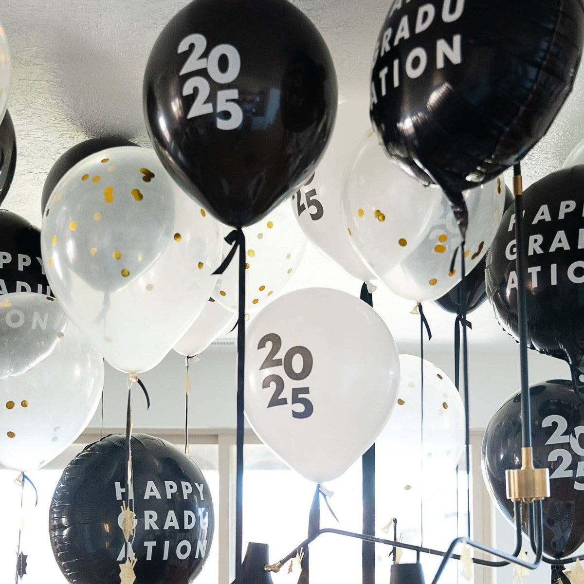 HAPPY GRADUATION BLACK FOIL BALLOON