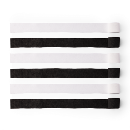 BLACK AND WHITE STREAMERS