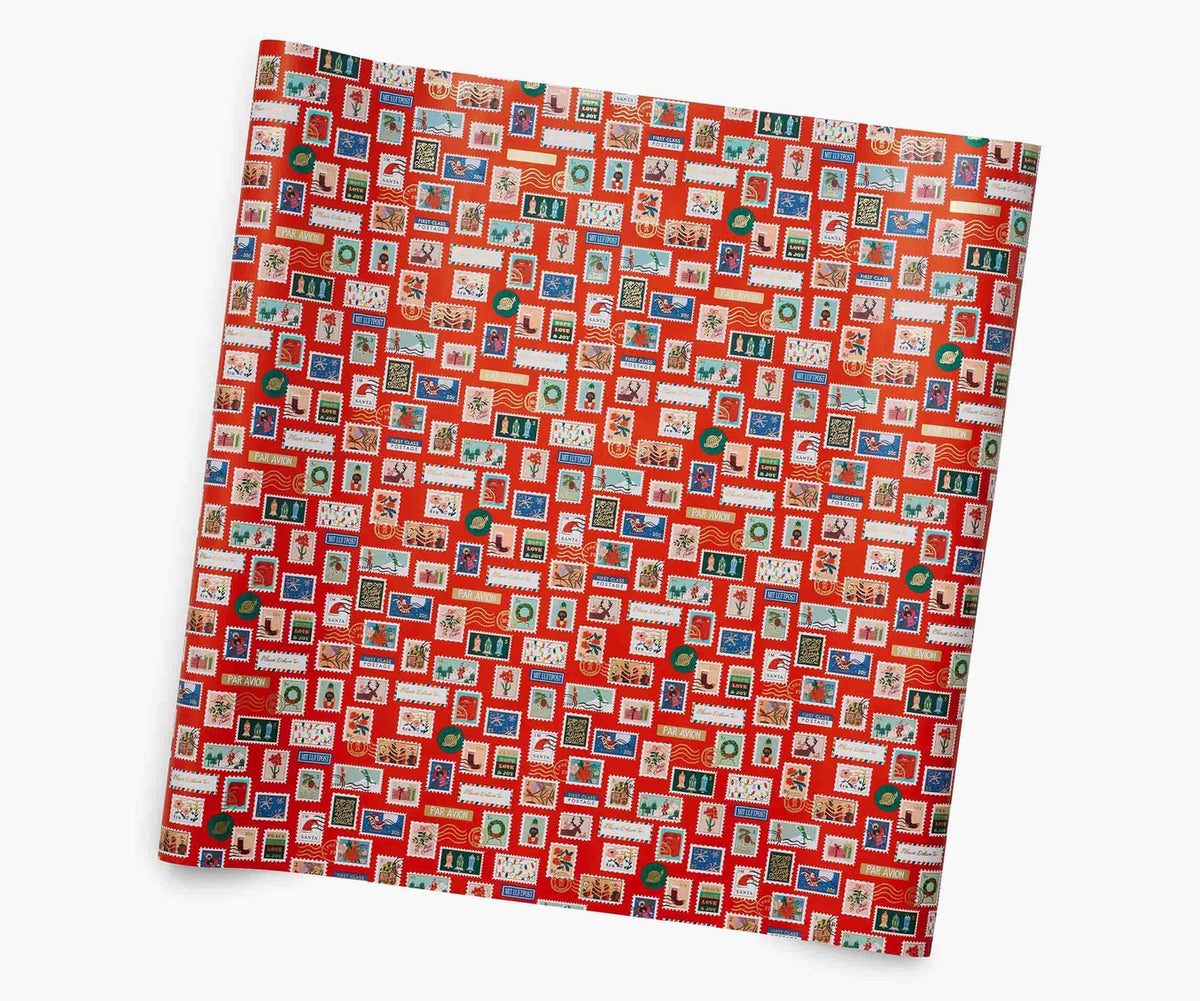 Holiday Stamps Continuous Wrapping Roll