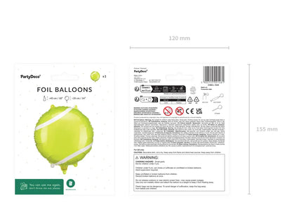 Foil Balloon Tennis Ball
