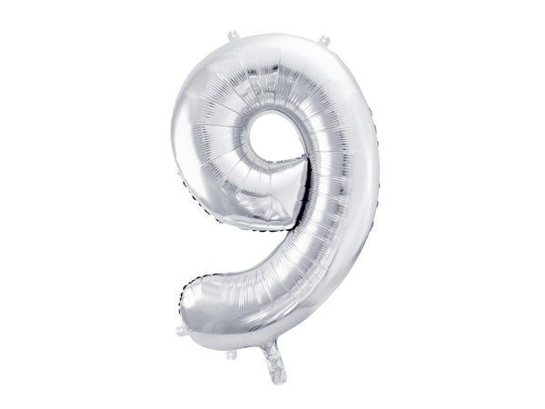 Foil Balloon Number Silver
