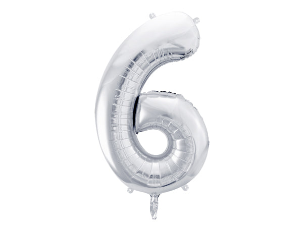 Foil Balloon Number Silver