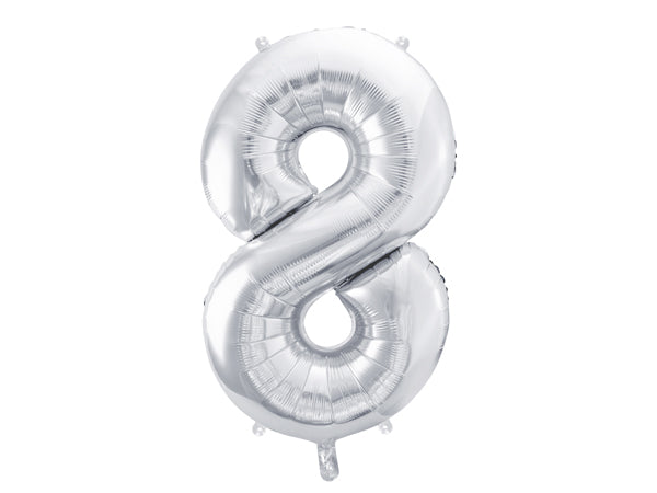 Foil Balloon Number Silver