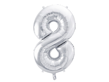 Foil Balloon Number Silver