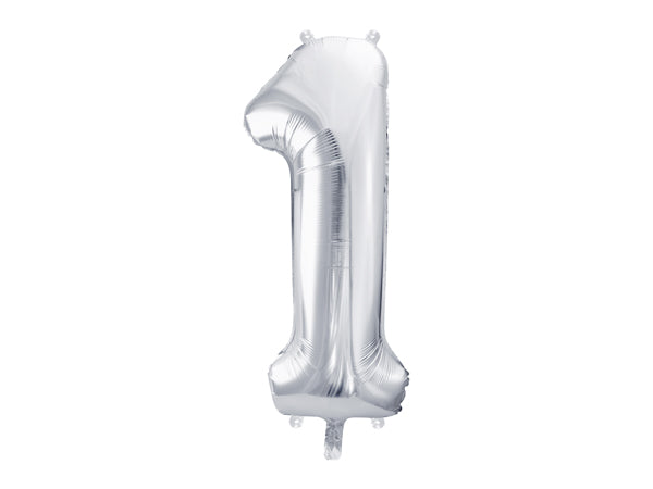 Foil Balloon Number Silver