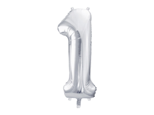 Foil Balloon Number Silver