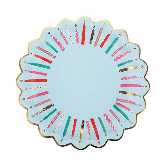 Birthday Candles Dessert Plates