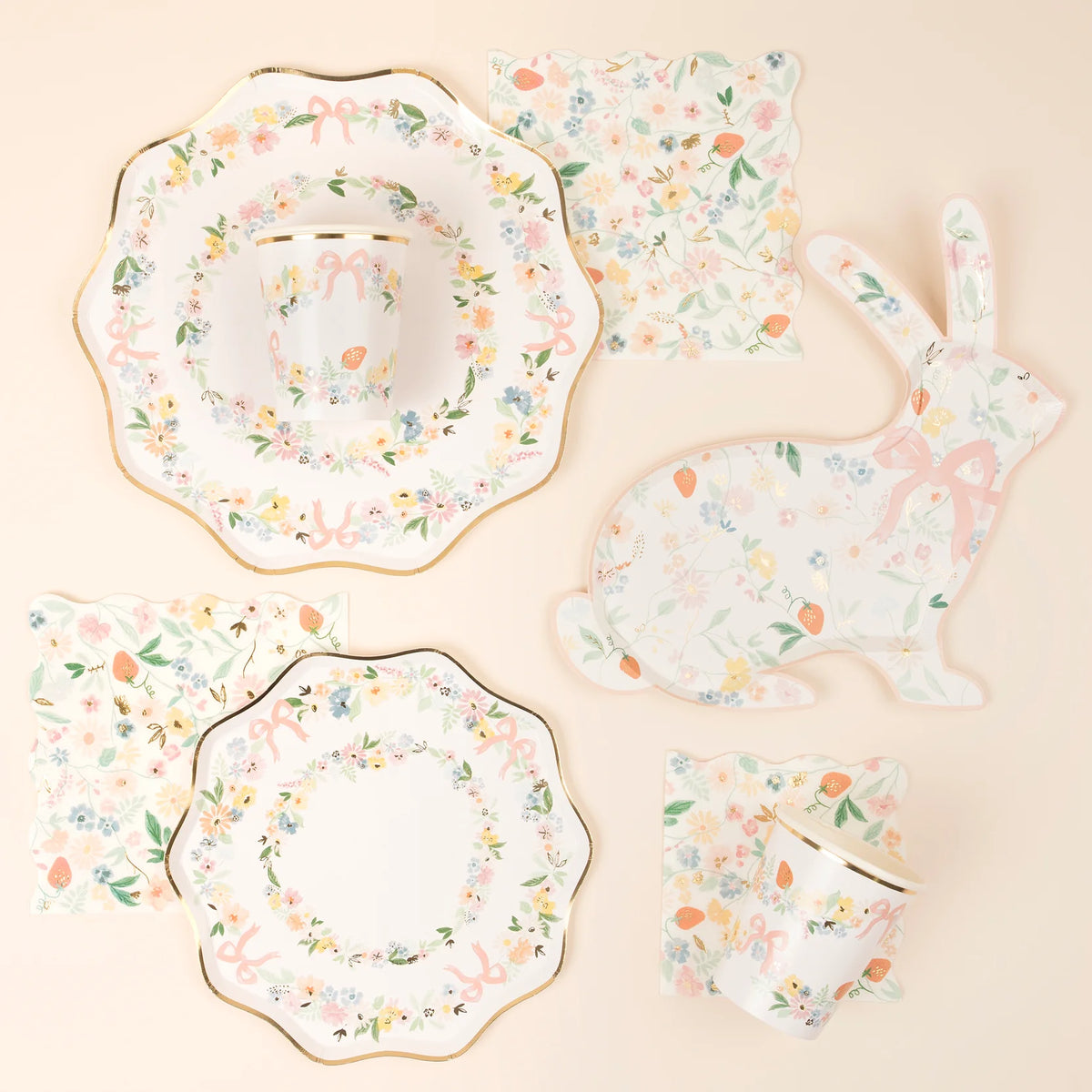Elegant Floral Side Plates