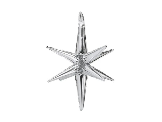 3D Foil Balloon Star Silver