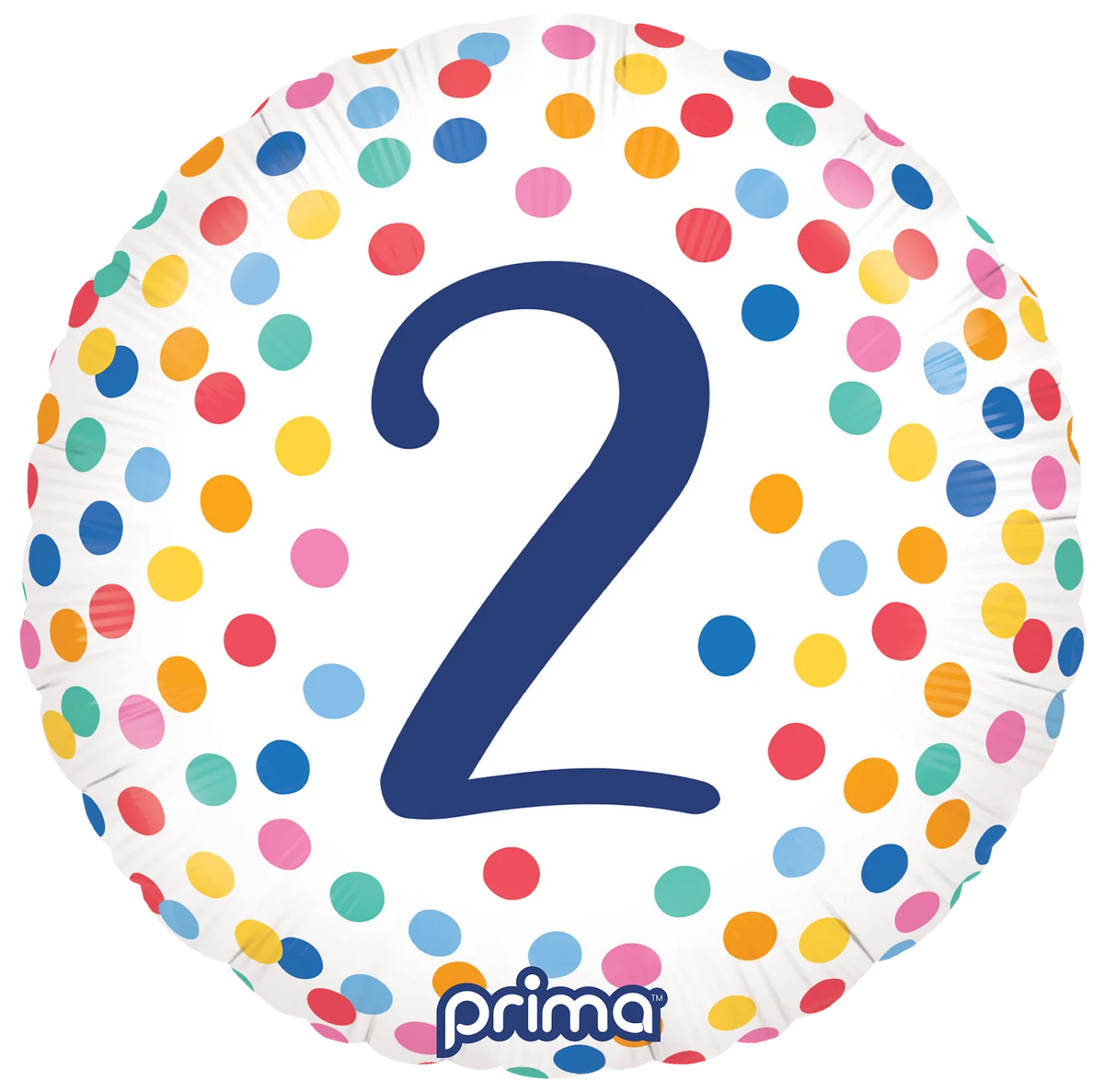 18” Round Happy Birthday Confetti Numbers 1-5