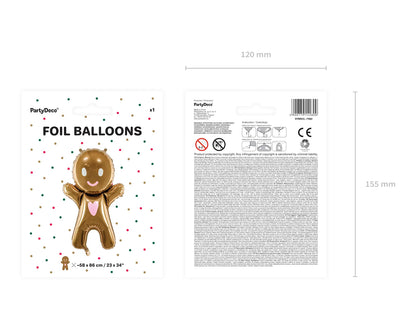 Foil Balloon Gingerbread Man