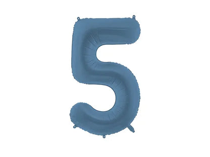 Foil Balloon Number Navy Blue