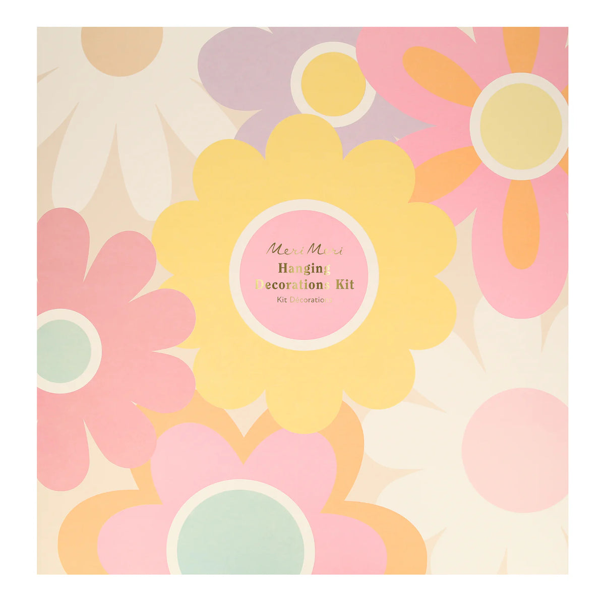 Groovy Flower Hanging Decorations (x 7)