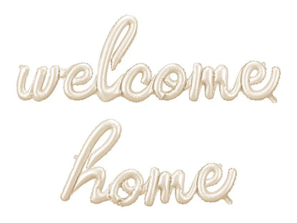 Foil Balloon Welcome Home Cappuccino