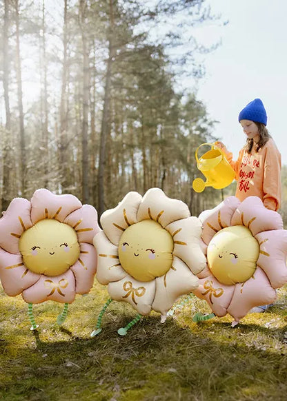 Foil Balloon Flower Light Beige (104X104CM)