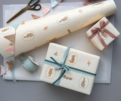Gift wrap, Bunnies and Teddies - 10 m