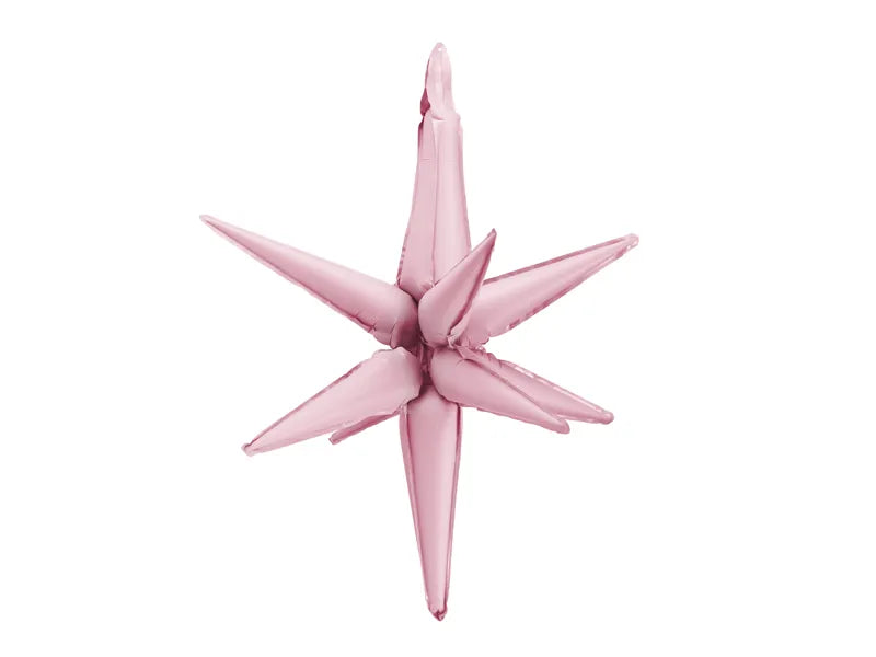 3D Foil Balloon Star Light Pink