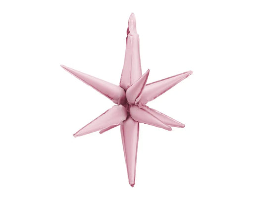 3D Foil Balloon Star Light Pink