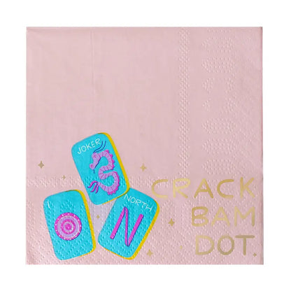 Game Night Crack Bam Dot Cocktail Napkins