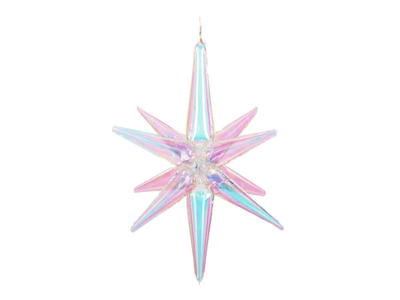 3D Foil Balloon Star Iridescent
