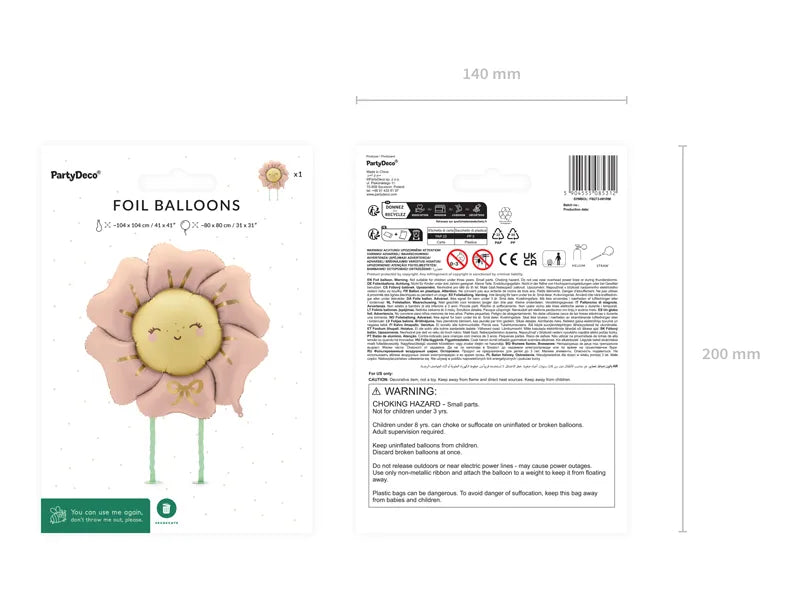 Foil Balloon Flower Blush Pink (104X104CM)