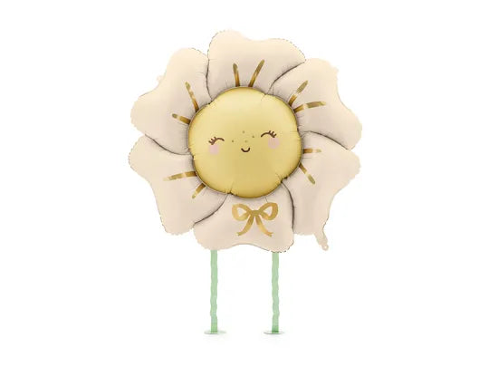 Foil Balloon Flower Light Beige (104X104CM)