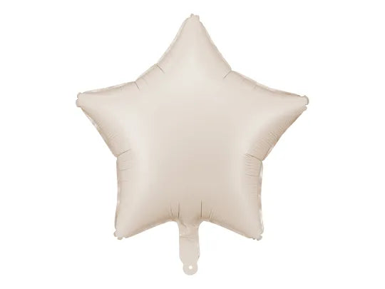 Foil Balloon Star Beige