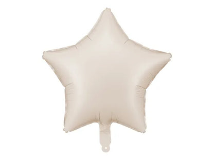 Foil Balloon Star Beige