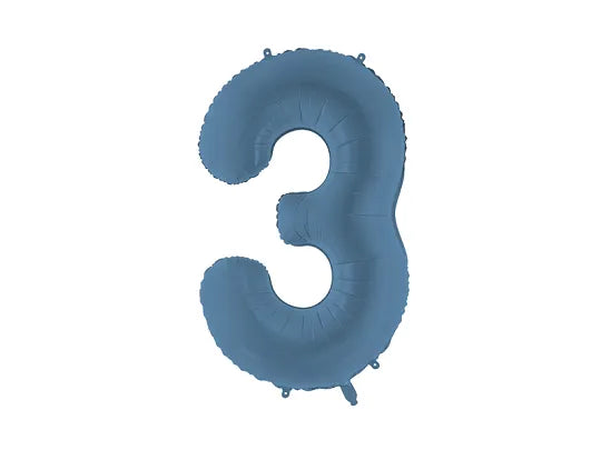 Foil Balloon Number Navy Blue
