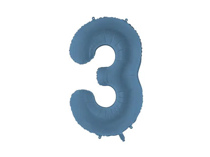Foil Balloon Number Navy Blue