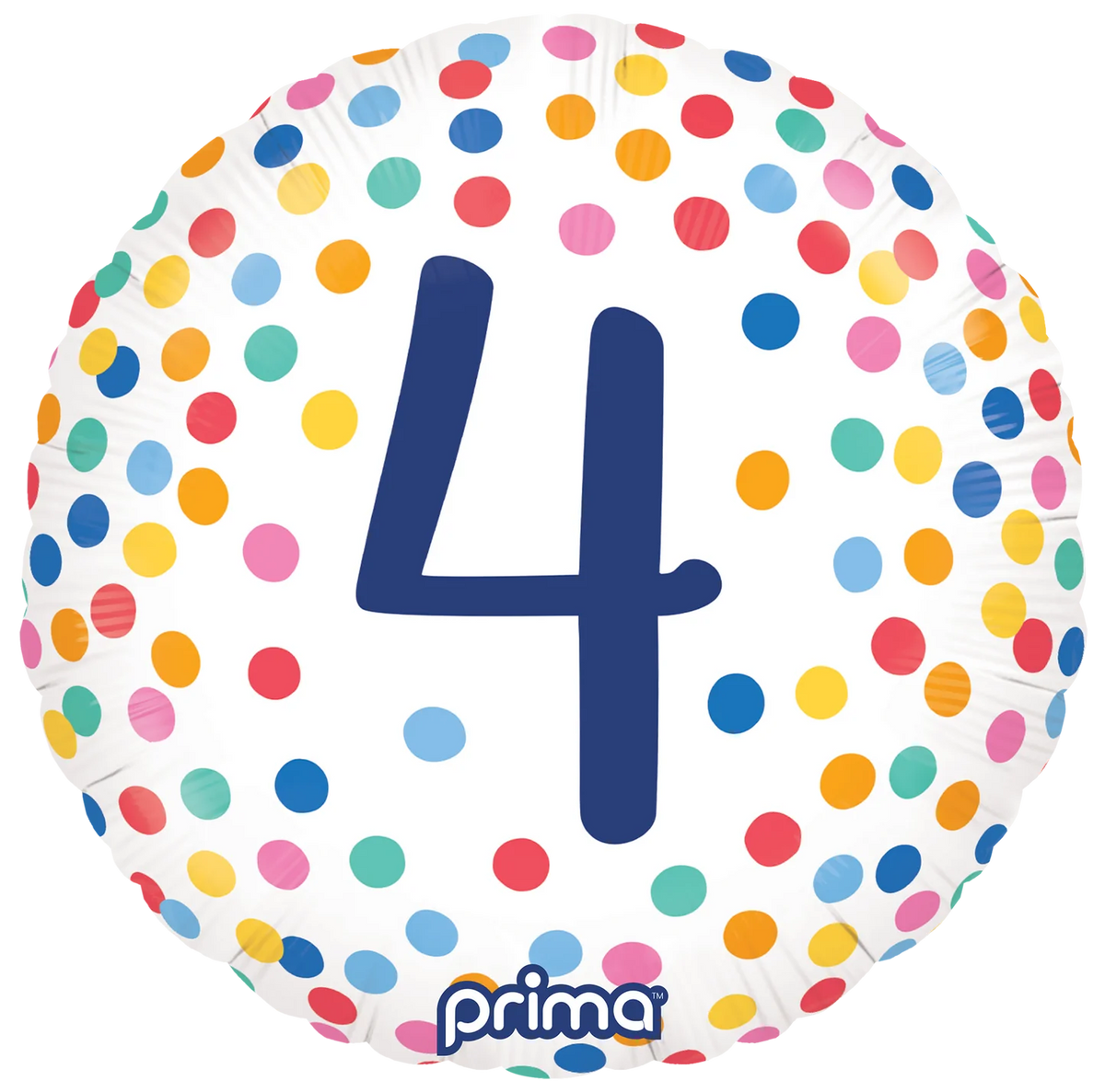 18” Round Happy Birthday Confetti Numbers 1-5