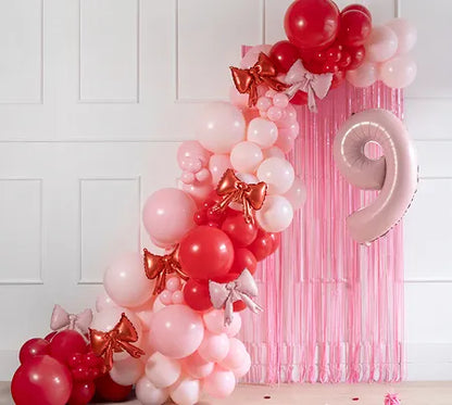 Foil Balloons for Garlands- Bow, Red