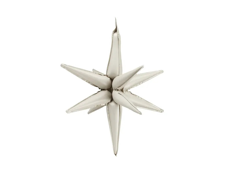 3D Foil Balloon Star Beige